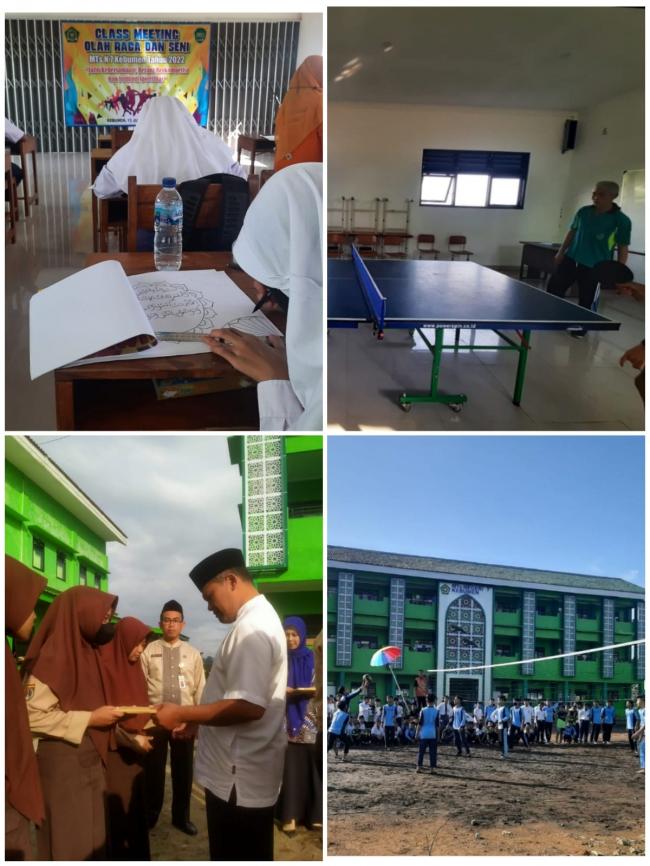 Latih Sportifitas dan Solidaritas, MTsN 7 Kebumen Adakan Class Meeting